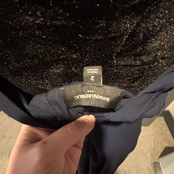 Banana Republic Navy Maxi Dress w/ Pockets Sz 2 - Picture 9 of 10